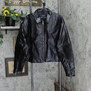 Boohoo Man Mens Faux Leather Moto Motorcycle Jacket 16668f690be736 Black L